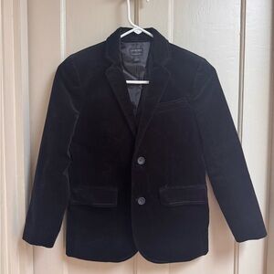 Crewcuts Thompson Black Velvet Blazer size 10